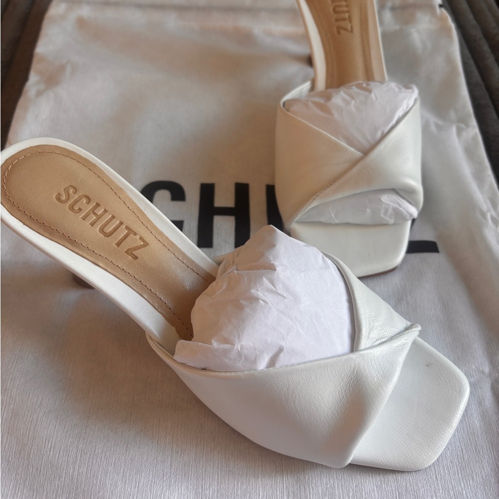 SCHUTZ Women's Cream Mules